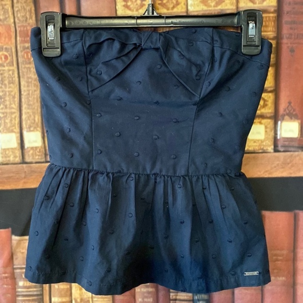 Vintage Y2K Abercrombie Fitch Strapless Bow Top S